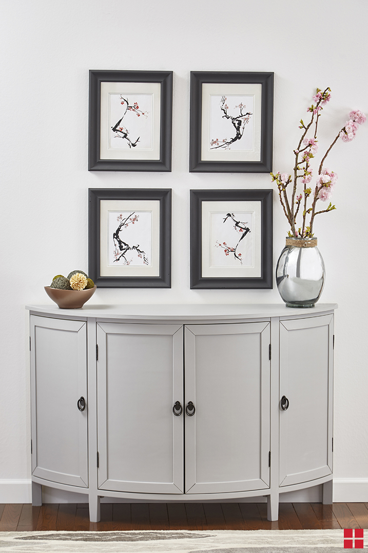 Wooden picture frames spray painted with Chalked Ultra Matte spray paint in Charcoal.